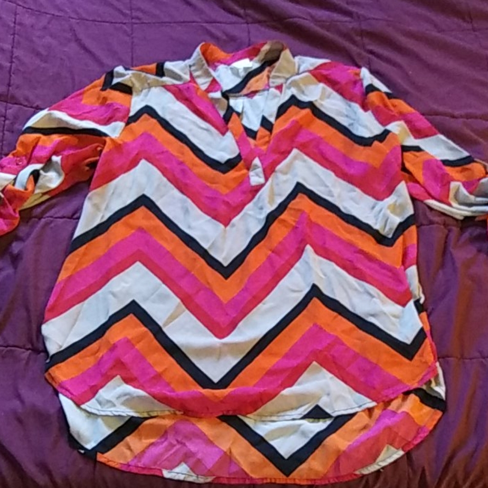 Georgette print tunic